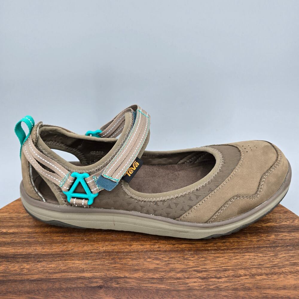 Teva Terra Float Sandals Womens 10 Brown Teal Mary Jane Closed Toe Outdoor Sport